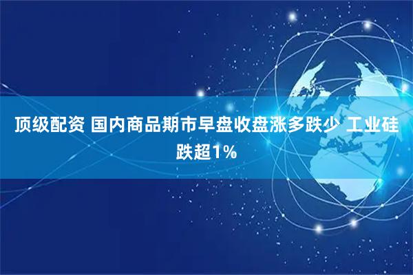 顶级配资 国内商品期市早盘收盘涨多跌少 工业硅跌超1%