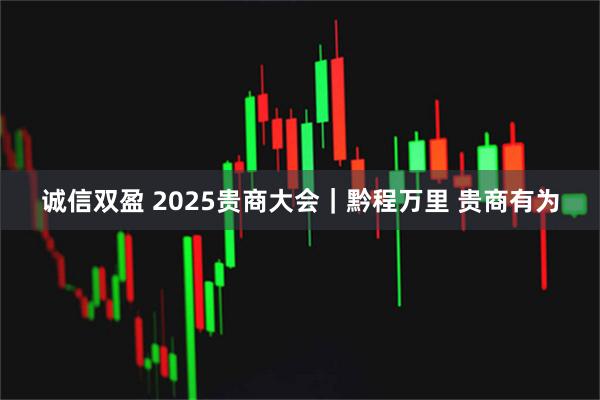 诚信双盈 2025贵商大会|黔程万里 贵商有为