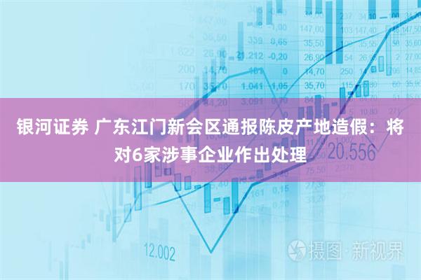 银河证券 广东江门新会区通报陈皮产地造假:将对6家涉事企业作出处理